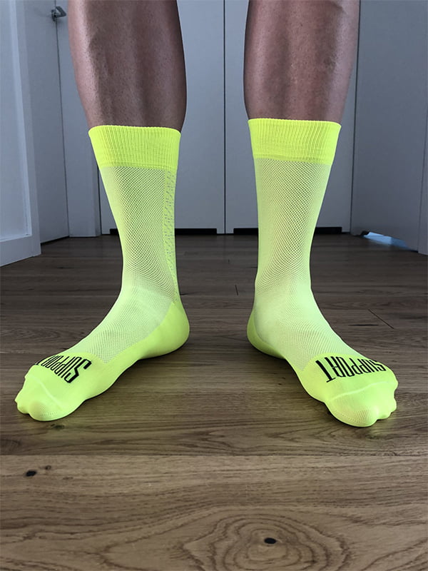 Support S-Light Fluo Cycling Socks front