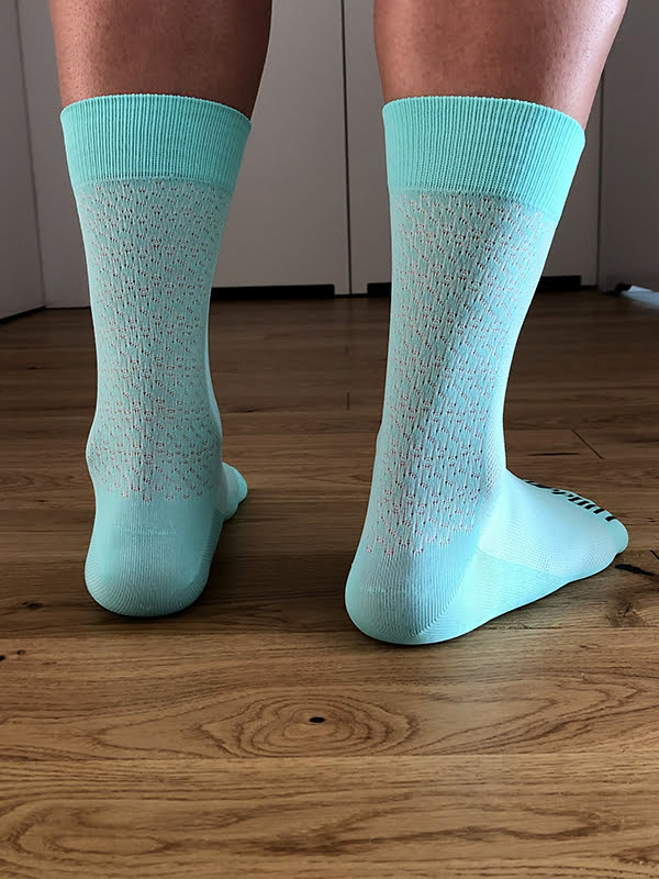 Support S-Light Azure Cycling Socks Back
