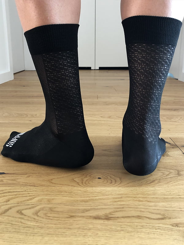 Support S-Light Black Cycling Socks back