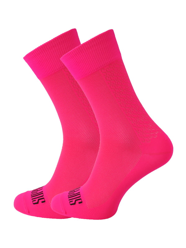 Support S-Light Pink FLuo Cycling Socks
