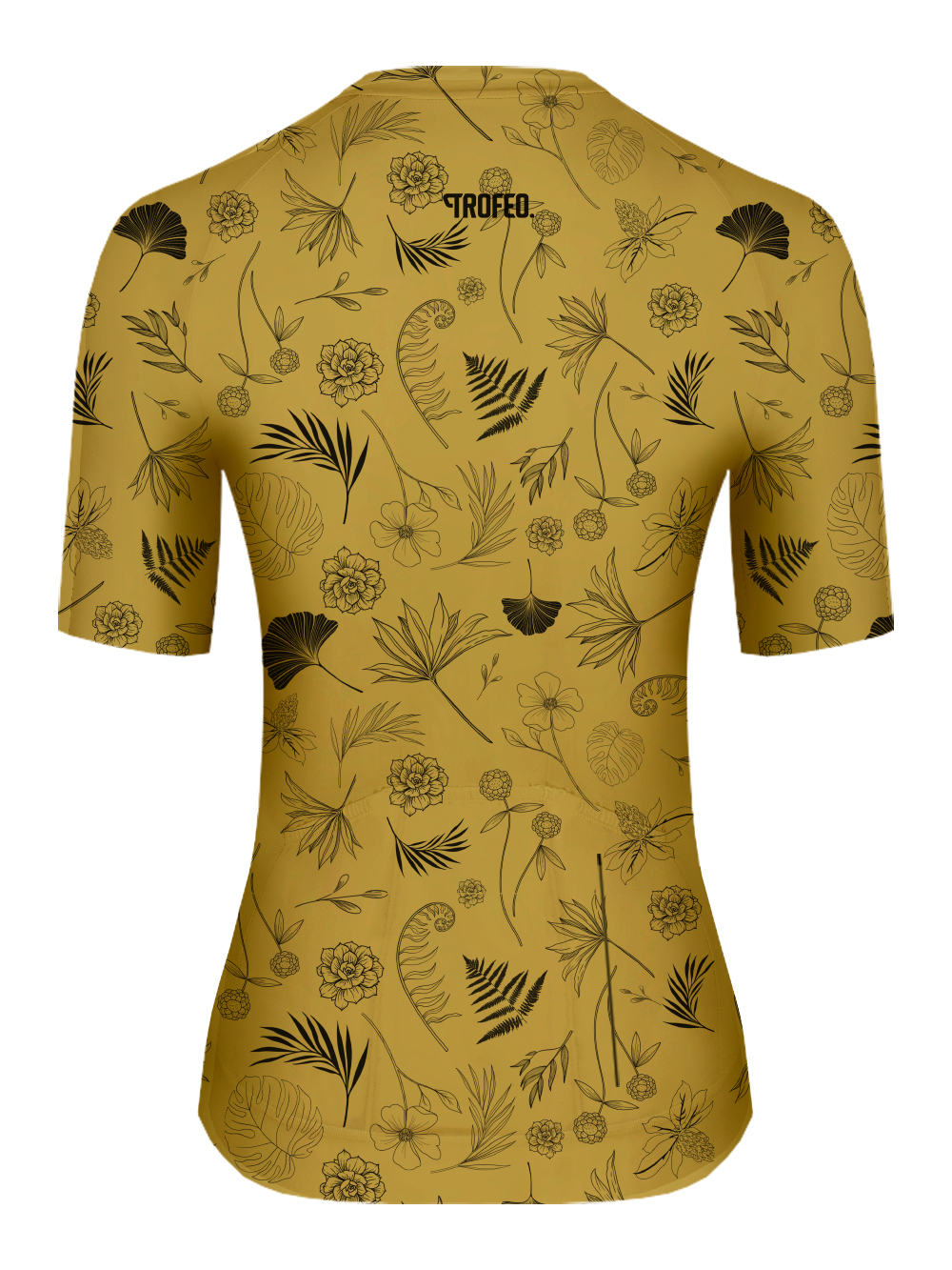 Koszulka kolarska damska TROFEO Bloom Gold back